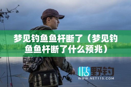 梦见钓鱼鱼杆断了（梦见钓鱼鱼杆断了什么预兆）