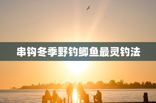 串钩冬季野钓鲫鱼最灵钓法