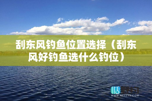 刮东风钓鱼位置选择（刮东风好钓鱼选什么钓位）
