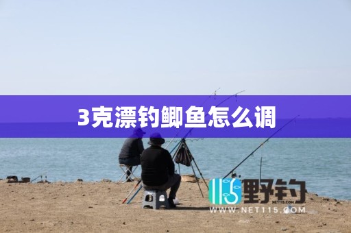 3克漂钓鲫鱼怎么调