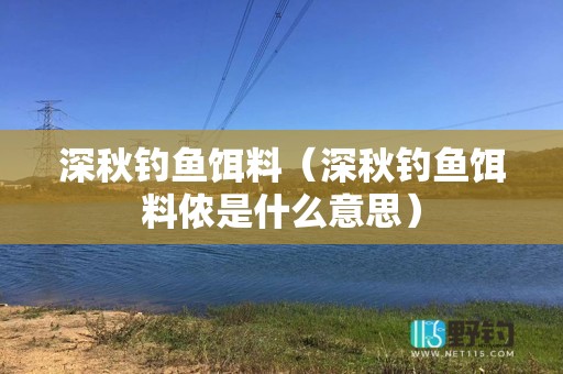 深秋钓鱼饵料（深秋钓鱼饵料侬是什么意思）