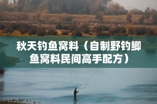 秋天钓鱼窝料（自制野钓鲫鱼窝料民间高手配方）