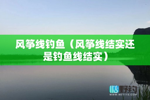 风筝线钓鱼（风筝线结实还是钓鱼线结实）