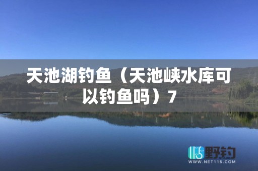 天池湖钓鱼（天池峡水库可以钓鱼吗）7