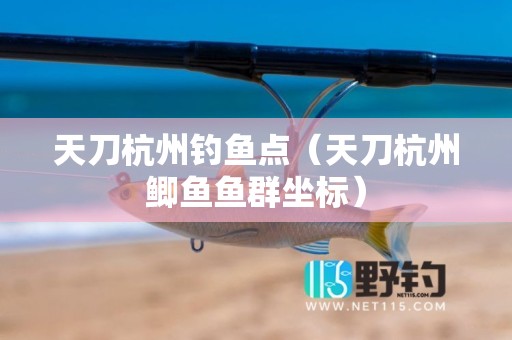 天刀杭州钓鱼点（天刀杭州鲫鱼鱼群坐标）