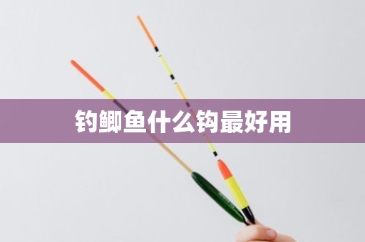 钓鲫鱼什么钩最好用