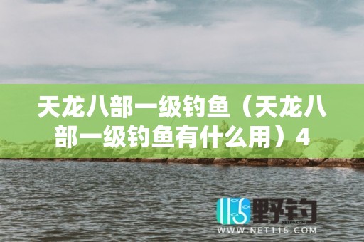 天龙八部一级钓鱼（天龙八部一级钓鱼有什么用）4