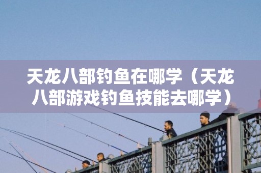 天龙八部钓鱼在哪学（天龙八部游戏钓鱼技能去哪学）