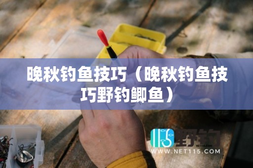 晚秋钓鱼技巧（晚秋钓鱼技巧野钓鲫鱼）