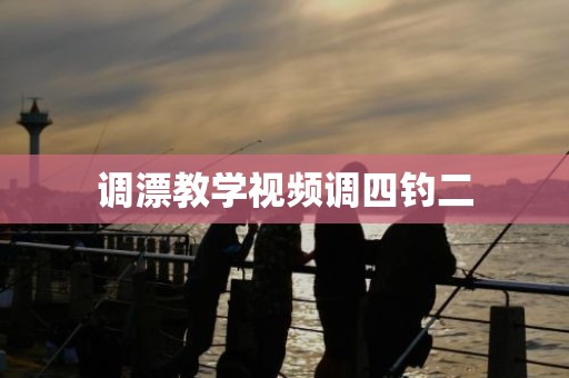 调漂教学视频调四钓二
