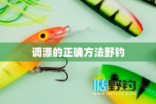 调漂的正确方法野钓