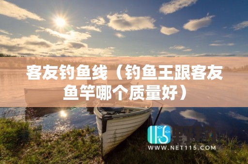 客友钓鱼线（钓鱼王跟客友鱼竿哪个质量好）