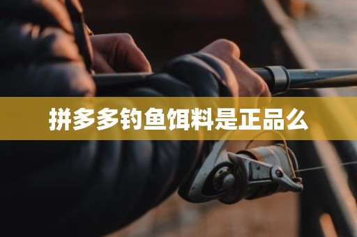 拼多多钓鱼饵料是正品么