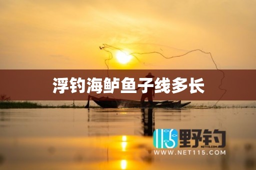浮钓海鲈鱼子线多长