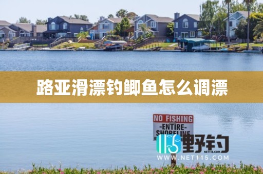 路亚滑漂钓鲫鱼怎么调漂