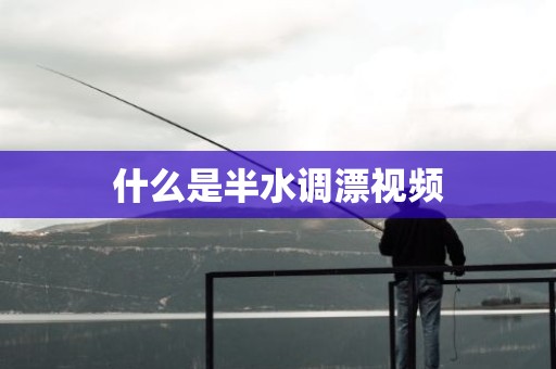 什么是半水调漂视频