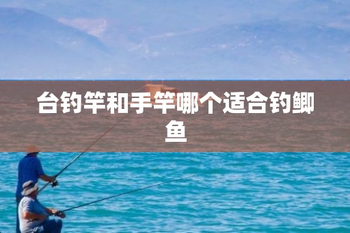台钓竿和手竿哪个适合钓鲫鱼