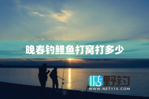 晚春钓鲤鱼打窝打多少
