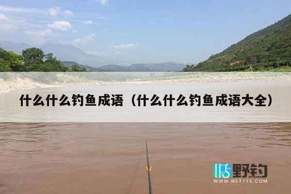 什么什么钓鱼成语（什么什么钓鱼成语大全）