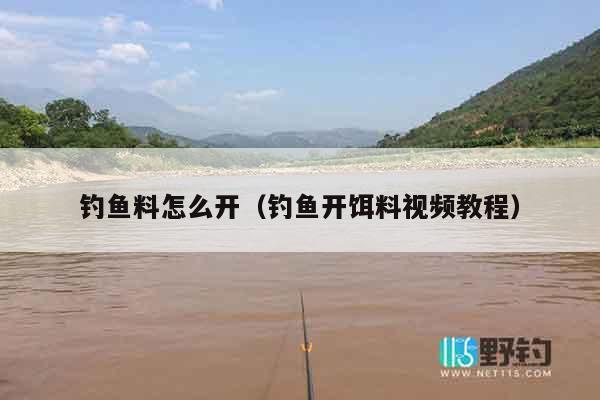钓鱼料怎么开（钓鱼开饵料视频教程）