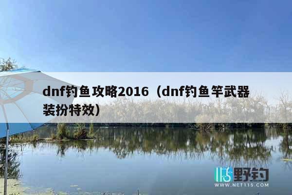dnf钓鱼攻略2016（dnf钓鱼竿武器装扮特效）