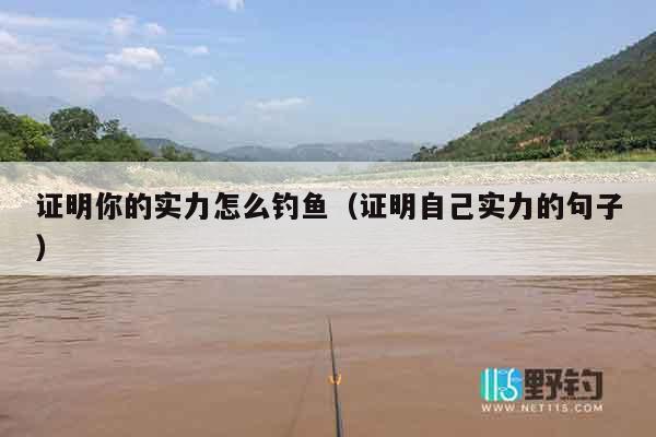证明你的实力怎么钓鱼（证明自己实力的句子）