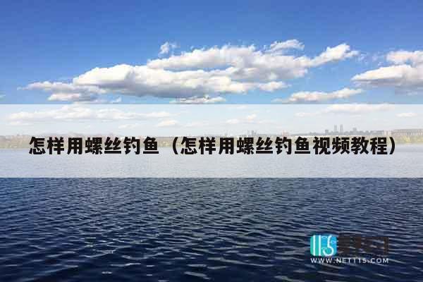 怎样用螺丝钓鱼（怎样用螺丝钓鱼视频教程）