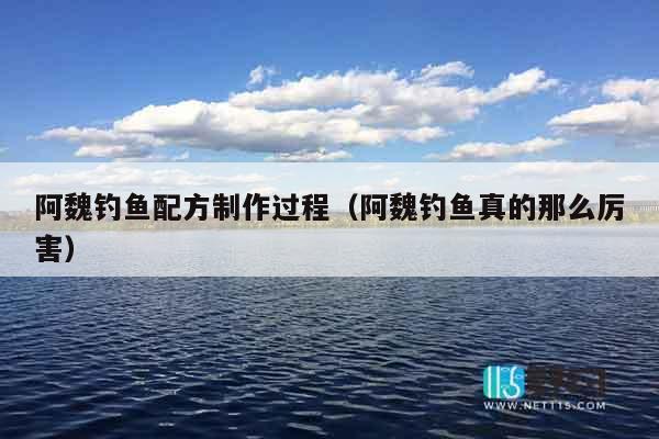 阿魏钓鱼配方制作过程（阿魏钓鱼真的那么厉害）