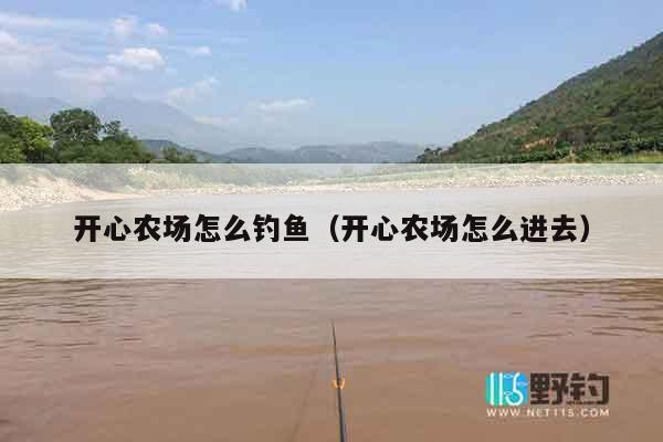 开心农场怎么钓鱼（开心农场怎么进去）