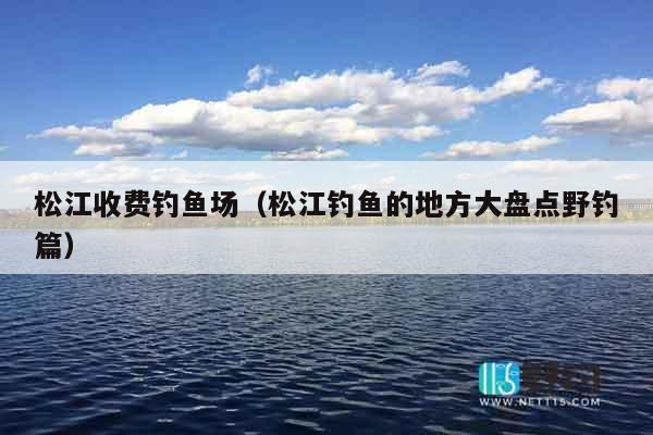 松江收费钓鱼场（松江钓鱼的地方大盘点野钓篇）
