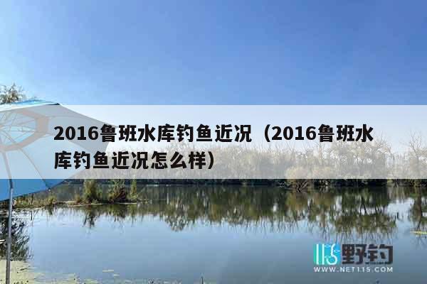 2016鲁班水库钓鱼近况（2016鲁班水库钓鱼近况怎么样）