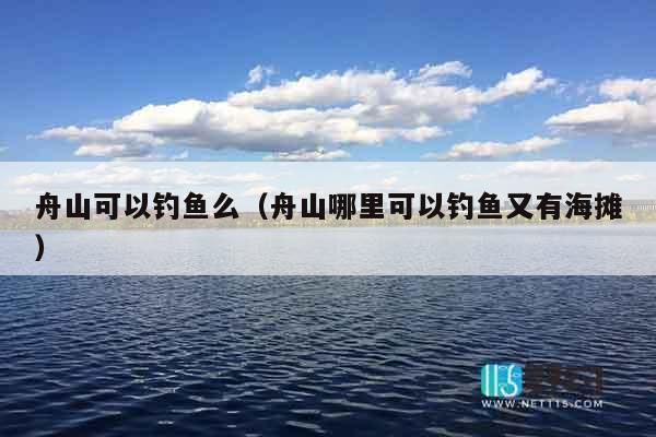 舟山可以钓鱼么（舟山哪里可以钓鱼又有海摊）