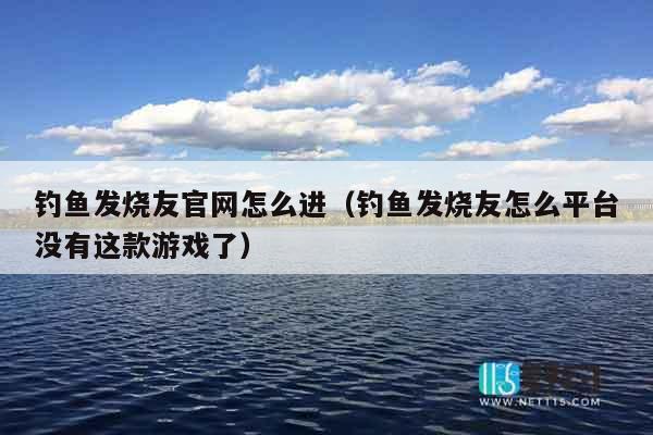 钓鱼发烧友官网怎么进（钓鱼发烧友怎么平台没有这款游戏了）