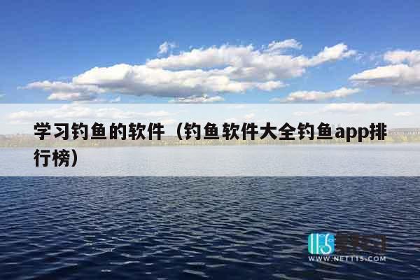 学习钓鱼的软件（钓鱼软件大全钓鱼app排行榜）