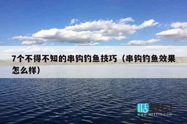 7个不得不知的串钩钓鱼技巧（串钩钓鱼效果怎么样）