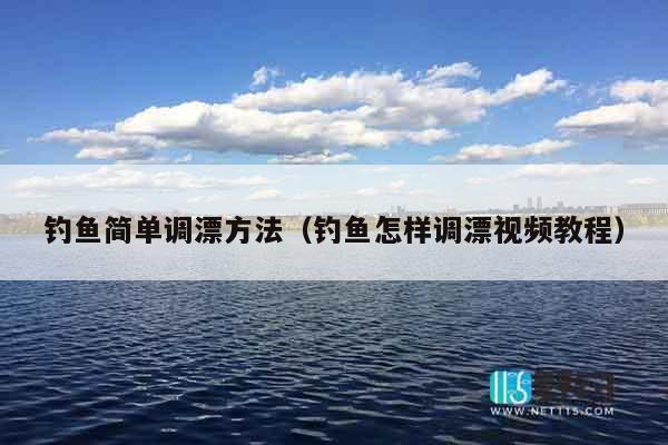 钓鱼简单调漂方法（钓鱼怎样调漂视频教程）