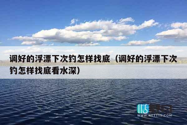 调好的浮漂下次钓怎样找底（调好的浮漂下次钓怎样找底看水深）