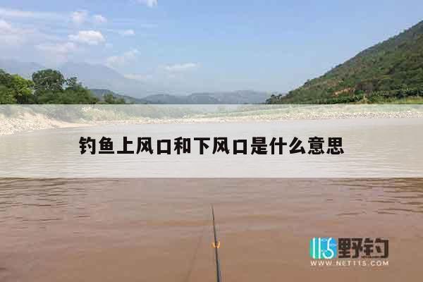 钓鱼上风口和下风口是什么意思