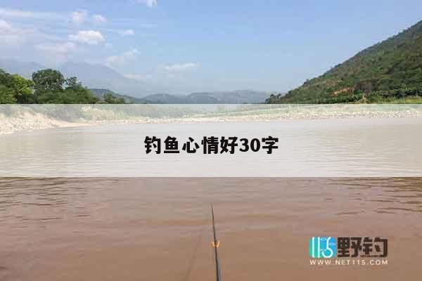钓鱼心情好30字