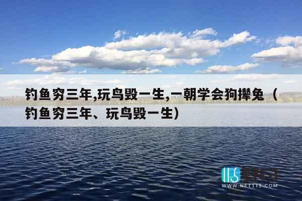 钓鱼穷三年,玩鸟毁一生,一朝学会狗撵兔（钓鱼穷三年、玩鸟毁一生）