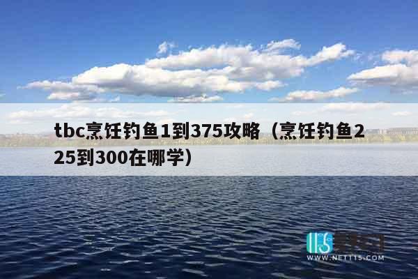 tbc烹饪钓鱼1到375攻略（烹饪钓鱼225到300在哪学）