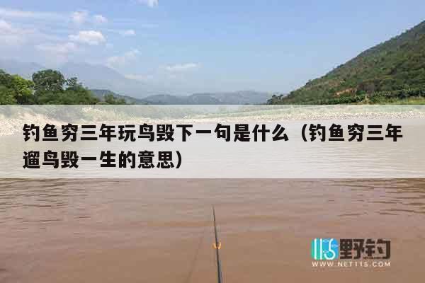 钓鱼穷三年玩鸟毁下一句是什么（钓鱼穷三年遛鸟毁一生的意思）