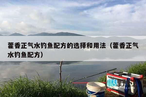 藿香正气水钓鱼配方的选择和用法（藿香正气水钓鱼配方）