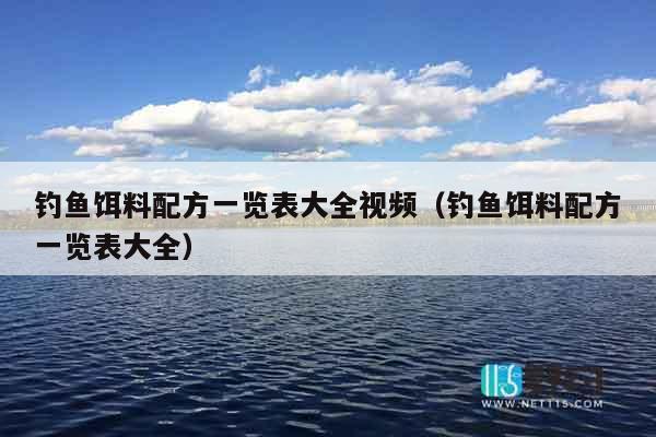 钓鱼饵料配方一览表大全视频（钓鱼饵料配方一览表大全）