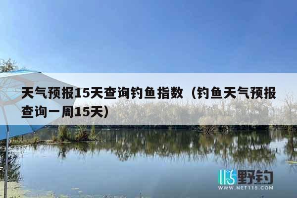 天气预报15天查询钓鱼指数（钓鱼天气预报查询一周15天）