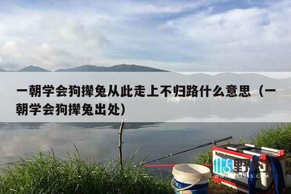 一朝学会狗撵兔从此走上不归路什么意思（一朝学会狗撵兔出处）