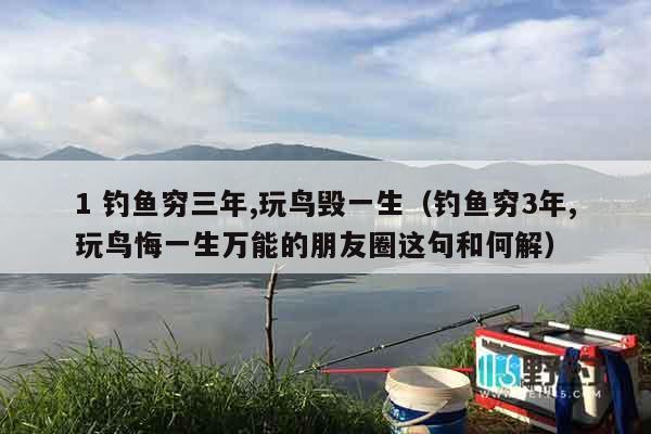 1 钓鱼穷三年,玩鸟毁一生（钓鱼穷3年,玩鸟悔一生万能的朋友圈这句和何解）