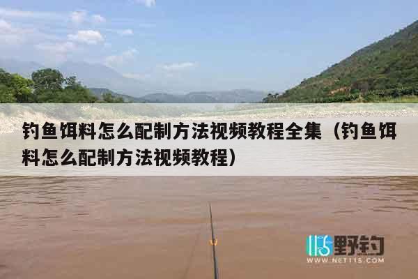 钓鱼饵料怎么配制方法视频教程全集（钓鱼饵料怎么配制方法视频教程）