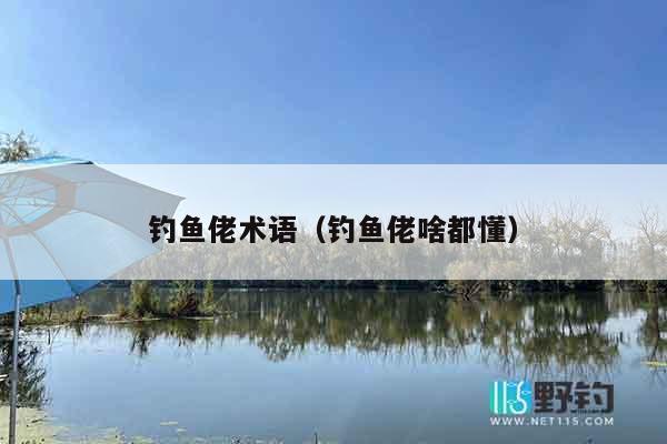 钓鱼佬术语（钓鱼佬啥都懂）